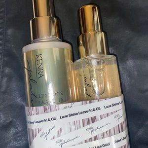 Kenra Platinum Deluxe Offer Shine Like Gold Holiday Gift (Leave In/Shine Oil).